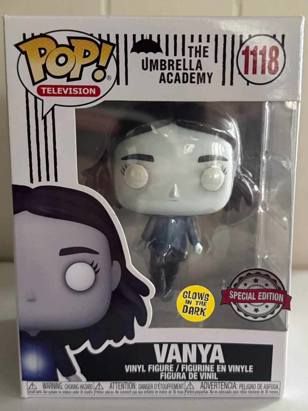 Funko Pop! Vanya Glow-in-the-Dark Vinyl Figure — White & Black